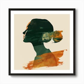 Silhouette Of A Woman 13 Art Print