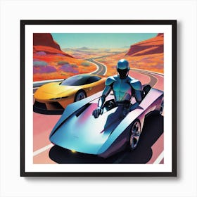 Futuristic Cars 4 Art Print