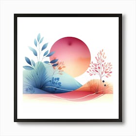 Abstract Landscape Painting 25 Art Print