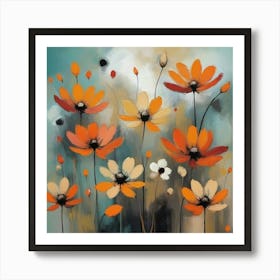 Strange Flowers Abstract Art Print 1 Art Print