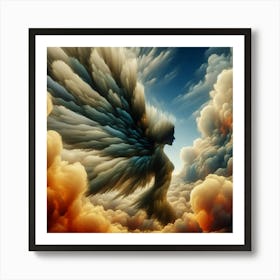 Angel In The Clouds 1 Art Print