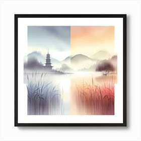 Asian Landscape 15 Art Print