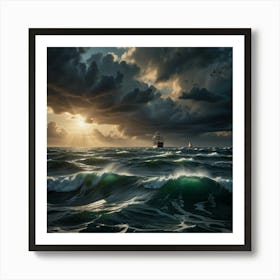 Stormy Sea 2 Art Print