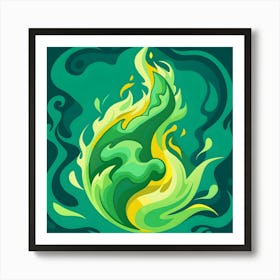 Fire Dragon Art Print