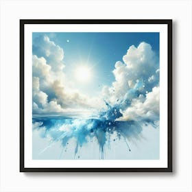 Abstract Sky And Clouds Poster