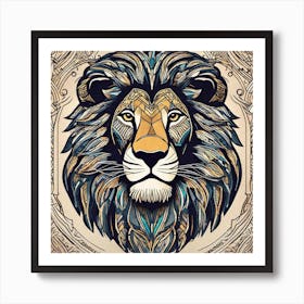 Lion Head 40 Art Print