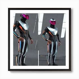 Futuristic Space Suit 4 Art Print