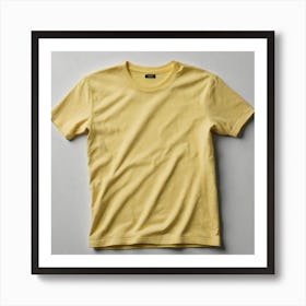 Yellow Tee Shirt Art Print