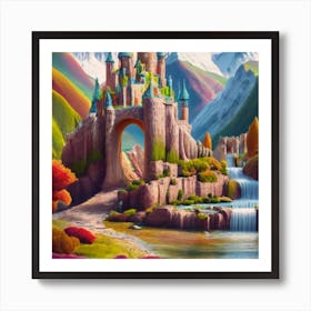 A beautiful and wonderful castle in the middle of stunning nature 8 Art Print