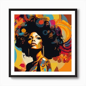 Afro Girl 28 Art Print