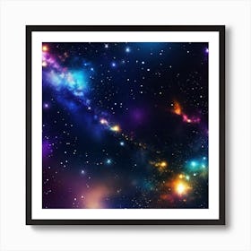 Space Background Art Print