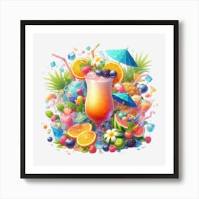 Tropical Drink 3 Art Print