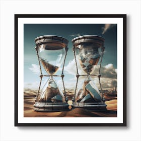 Post Modern Society Hourglass 6 Art Print