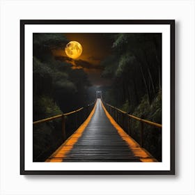 Bridge To The Moon Art Print