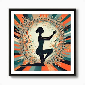 Yoga Pose Artwork Art Print