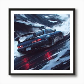 Snow Stunts - JDM Art Print