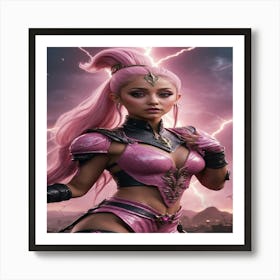Pink Warrior Art Print