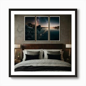 Three Piece Canvas Wall Art Art Print