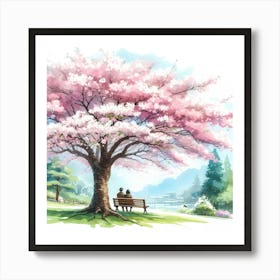 Cherry Blossom Tree 11 Art Print