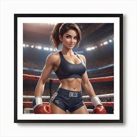 Boxing Girl 6 Art Print