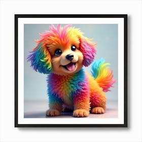 Rainbow Puppy 1 Art Print