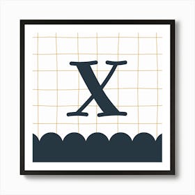 Letter X Art Print