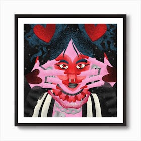 Heart Girl Art Print