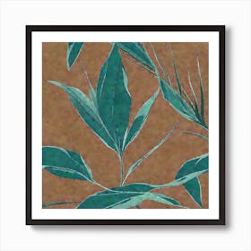Tropical Leaf pattern art, 119 Art Print