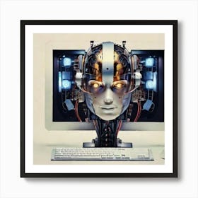 Computer Head Poster