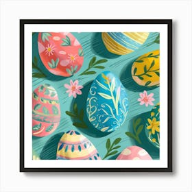 Easter Eggs 7 Art Print