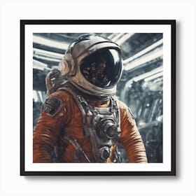 Astronaut In Space 1 Art Print