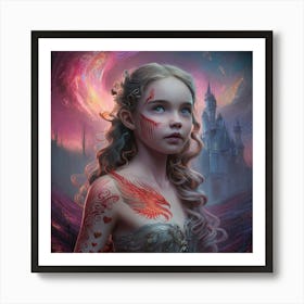 Girl With Wings 1 Art Print