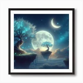 Tree In The Sky Art Print