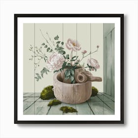 Flowers In A Pot 5 Art Print