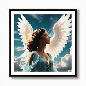 Angel With Wings 6 Art Print