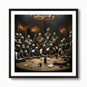 Knights Of The Round Table 2 Art Print