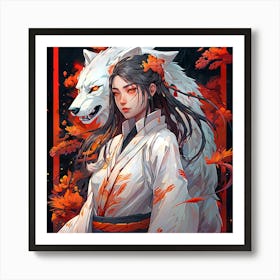 Shinobi's Tiger Tale Art Print