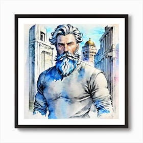 Man With A Beard Art Print