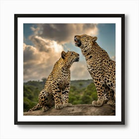 Leopards Art Print