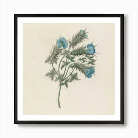 Blue Flower Art Print