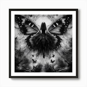 Fluttering Butterfly Art Print