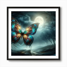 Butterfly In The Forest 36 Art Print