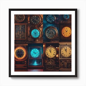 Clocks Art Print