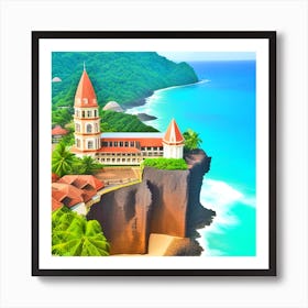 Church On The Cliff Art Print