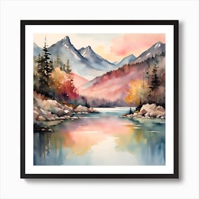 Mountain Scenery Art Print