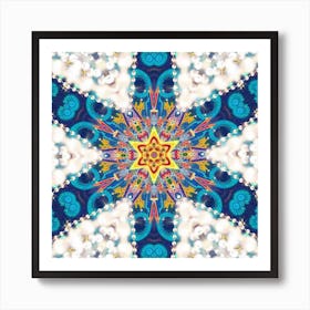 Psychedelic Star 3 Art Print