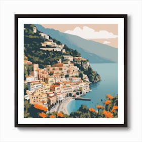 Amalfi Coast, Suisse Art Print Art Print