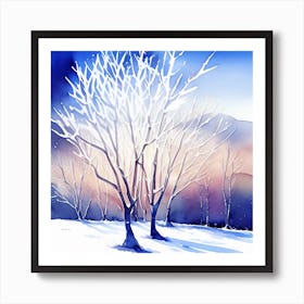 Winter Trees 2 Art Print