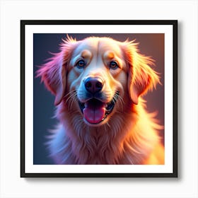 Golden Retriever Portrait Art Print