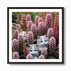 Cat In The Garden Art Print